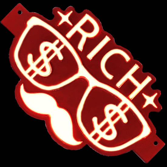 FLASHキーホルダー RICH(メガネ型)|ネットショップ・マインドダイレクト