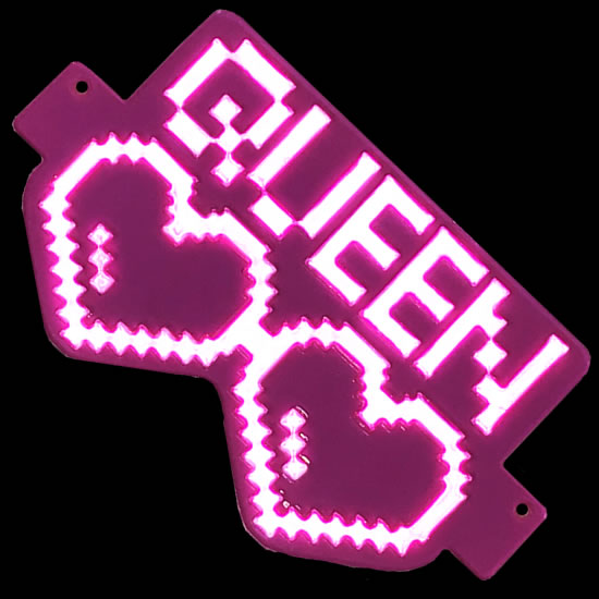 FLASHキーホルダー　QUEEN（メガネ型）｜ネットショップ・マインドダイレクト