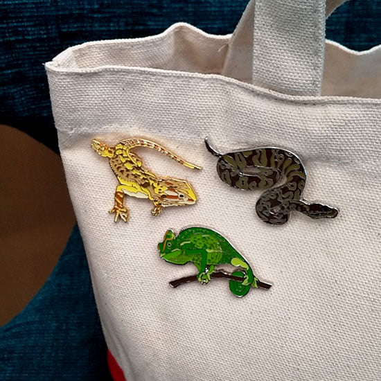 フトアゴヒゲトカゲ｜リアルな爬虫類ピンズ｜ネットショップ・マインド